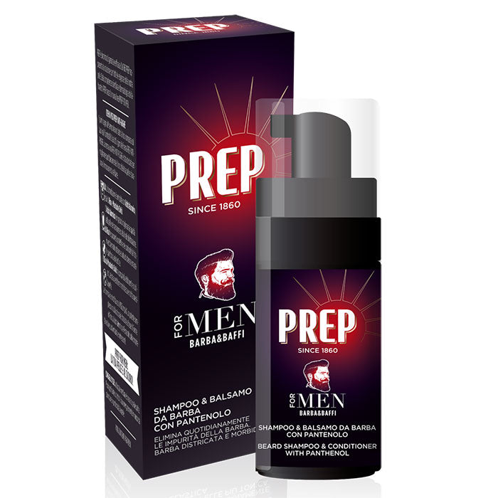 PREP FOR MEN SHAMPOO & BALSAMO DA BARBA CON PANTENOLO 100 ML - Tre Pi Profumerie