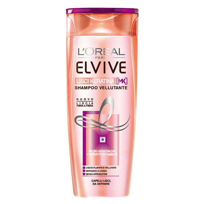 L'OREAL ELVIVE SHAMPOO LISCI KERATINA 250 ML - Tre Pi Profumerie