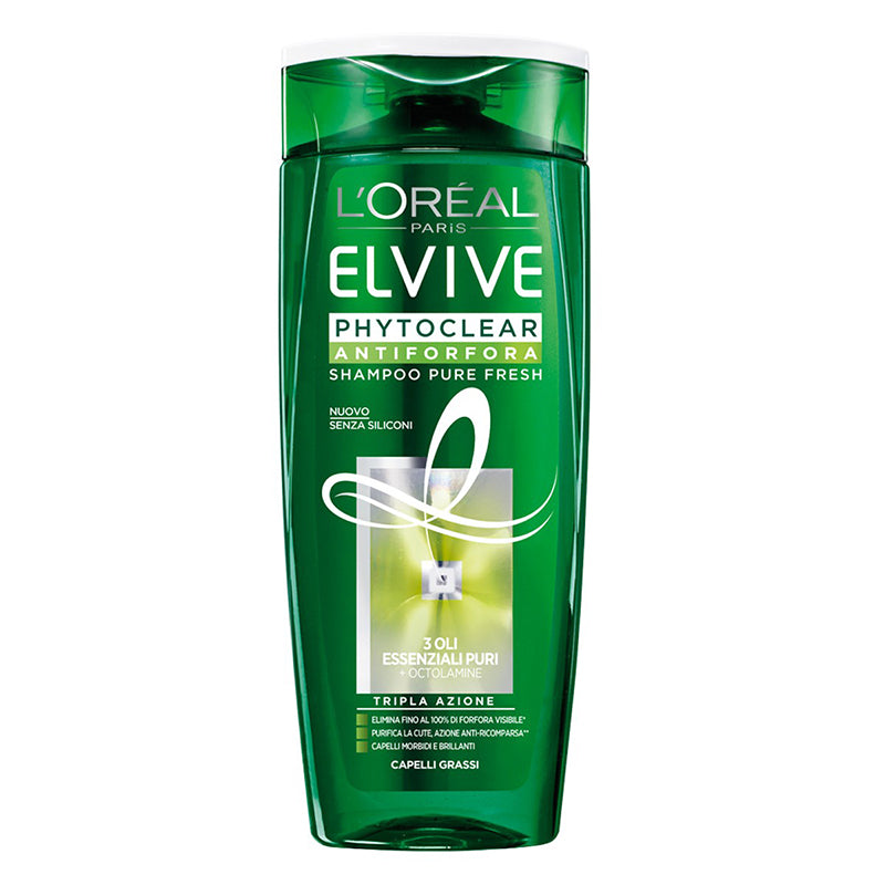 L'OREAL ELVIVE PHYTO SHAMPOO ANTI FORFORA CAPELLI GRASSI 400 ML - Tre Pi Profumerie