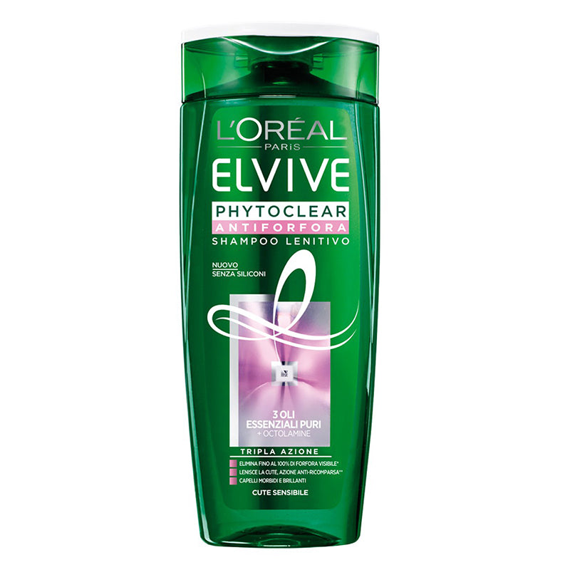 L'OREAL ELVIVE PHYTO SHAMPOO LENITIVO ANTI FORFORA 400 ML - Tre Pi Profumerie