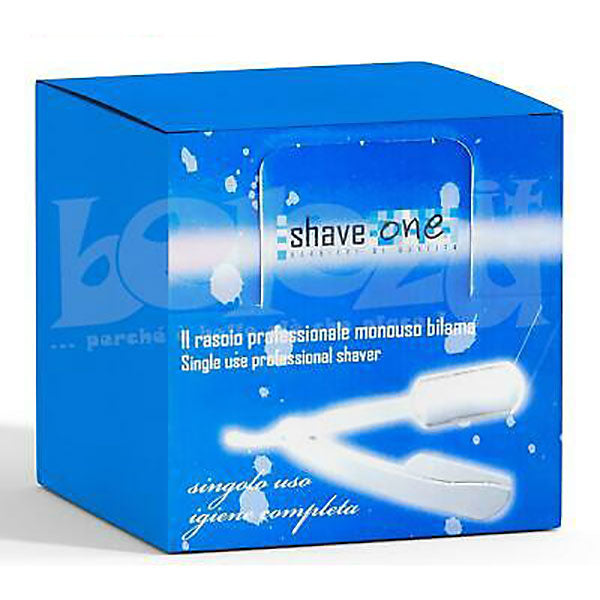 SHAVE ONE RASOIO MEZZA LAMA MONOUSO 100 PEZZI - Tre Pi Profumerie