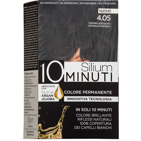 SILIUM COLORAZIONE CREMA 10 MINUTI CASTANO CIOCCOLATO 4.05 - Tre Pi Profumerie