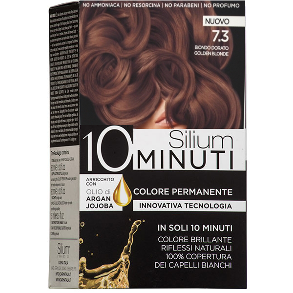 SILIUM COLORAZIONE CREMA 10 MINUTI BIONDO DORATO 7.3 - Tre Pi Profumerie