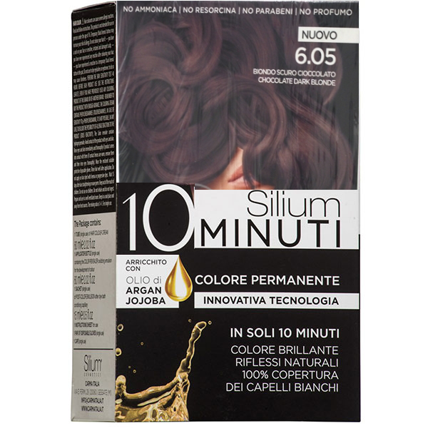 SILIUM COLORAZIONE CREMA 10 MINUTI BIONDO SCURO CIOCCOLATO 6.05 - Tre Pi Profumerie