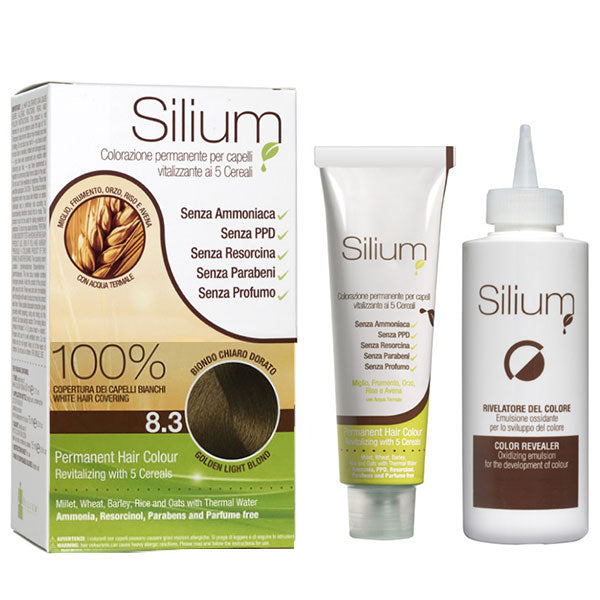 SILIUM COLORAZIONE CREMA BIONDO CHIARO DORATO 8.3 - Tre Pi Profumerie