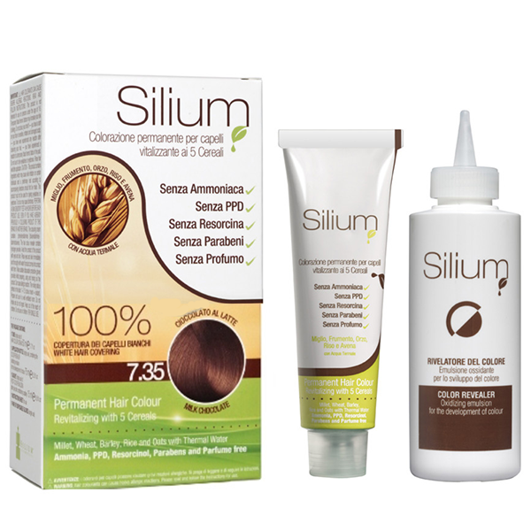 SILIUM COLORAZIONE CREMA CIOCCOLATO LATTE 7.35 - Tre Pi Profumerie