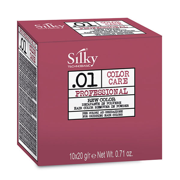 SILKY 01 COLORCARE REW COLOR REMOVER 10 BUSTINE X 20GR - Tre Pi Profumerie