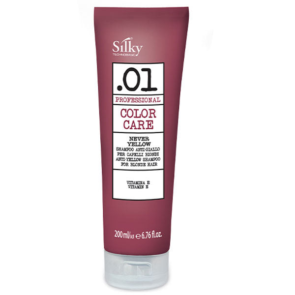 SILKY 01 COLORCARE SHAMPOO ANTI GIALLO TUBO 200 ML - Tre Pi Profumerie