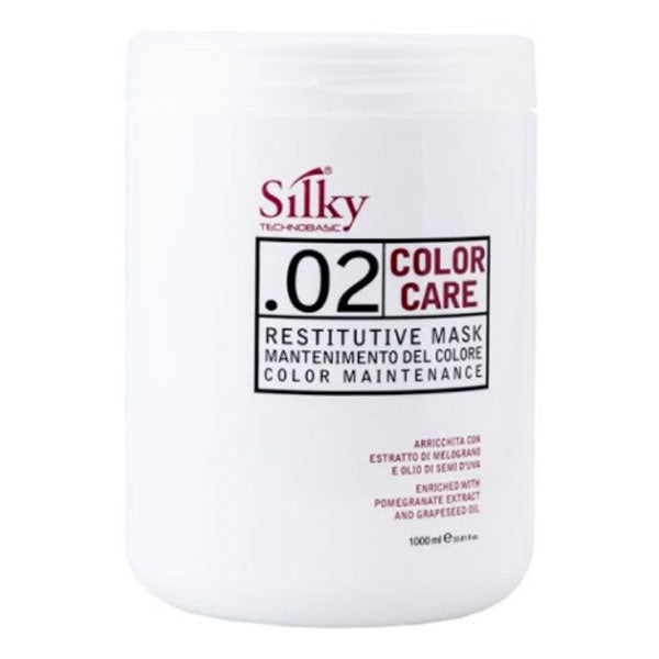 SILKY 02 COLORCARE MASCHERA RESTITUTIVE 1000 ML - Tre Pi Profumerie