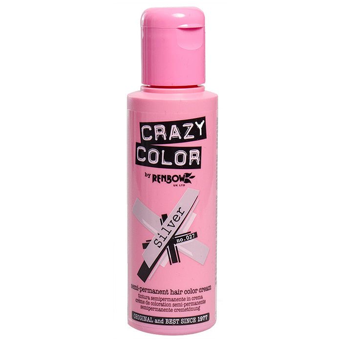 CRAZY COLOR SEMI-PERMANENT HAIR COLOR CREAM SILVER 27 - Tre Pi Profumerie