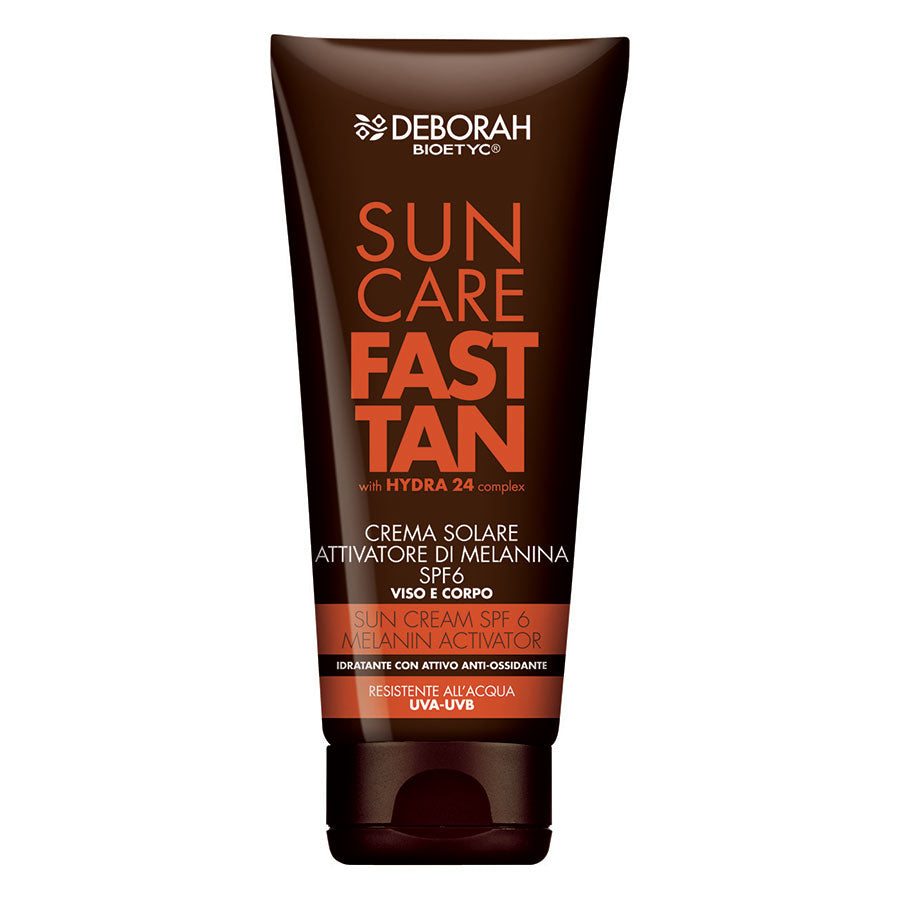DEBORAH SUN CARE FAST TAN ATTIVATORE MELANINA 6 SPF VISO E CORPO - Tre Pi Profumerie