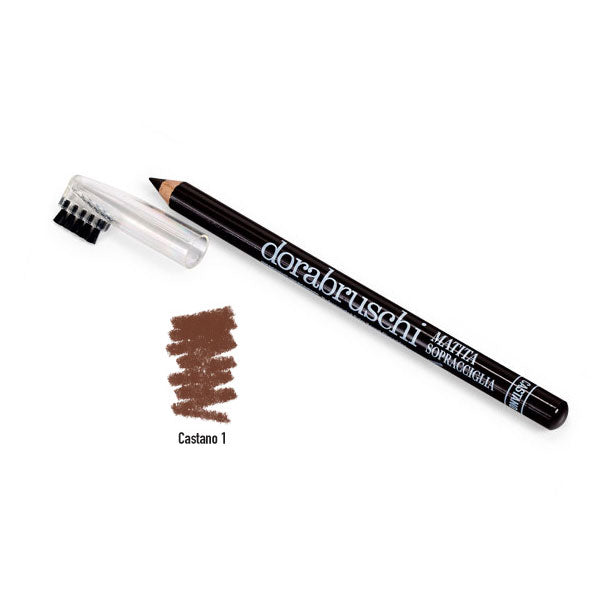 DORABRUSCHI MATITA SOPRACCIGLIA CASTANO 1 - Tre Pi Profumerie