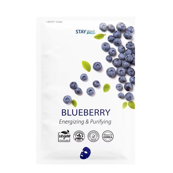 STAY WELL MASCHERA VISOVEGANA BLUEBERRY - Tre Pi Profumerie