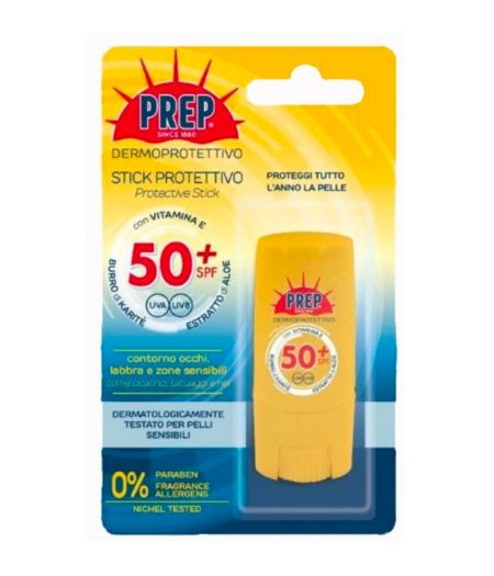 PREP CREMA SOLARE DERMOPROTETTIVO STICK PROTETTIVO 8 ML - Tre Pi Profumerie