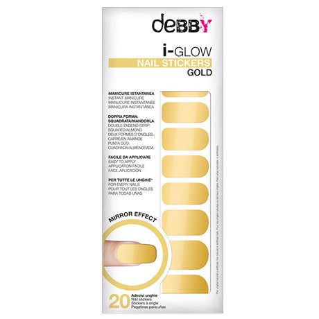 DEBBY I-GLOW NAIL STICKERS GOLD N 1 - Tre Pi Profumerie