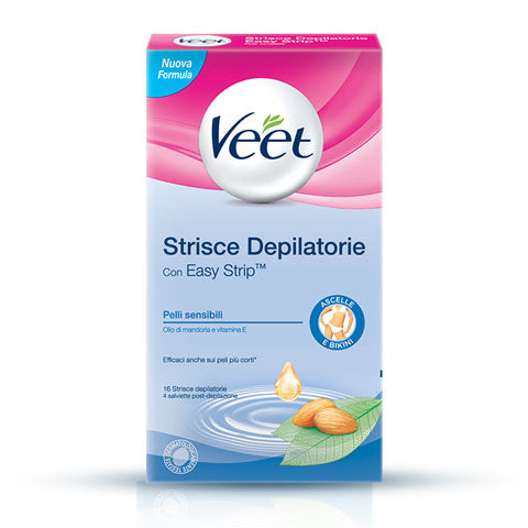 VEET STRISCIE DEPILATORIE ASCELLE BIKINI 16 PEZZI - Tre Pi Profumerie