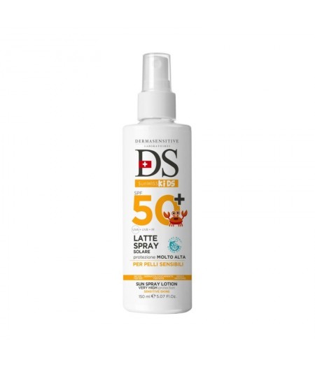 DERMASENSITIVE SUNWISS SPRAY SOLARE SPF50+ KIDS 150 ML - Tre Pi Profumerie