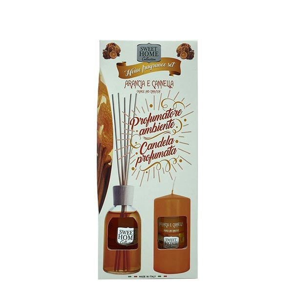 SWEET HOME PROFUMATORE + CANDELA ARANCIA E CANNELLA - Tre Pi Profumerie