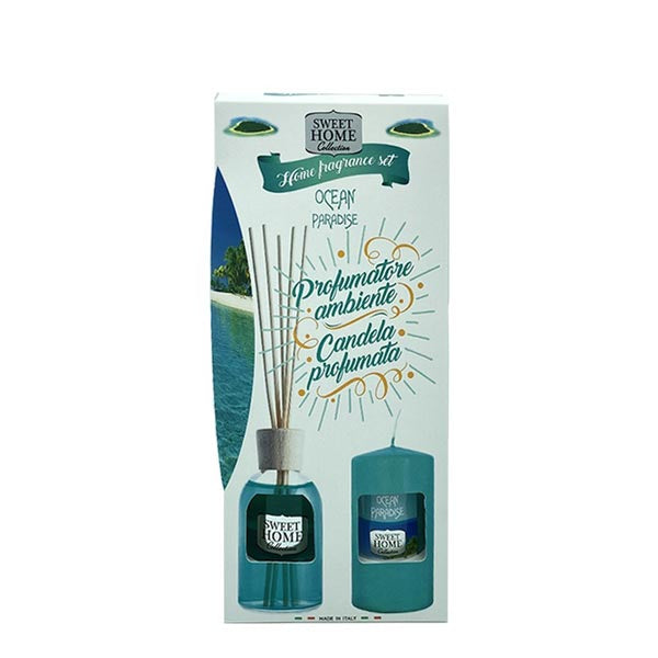 SWEET HOME PROFUMATORE + CANDELA OCEAN PARADISE - Tre Pi Profumerie