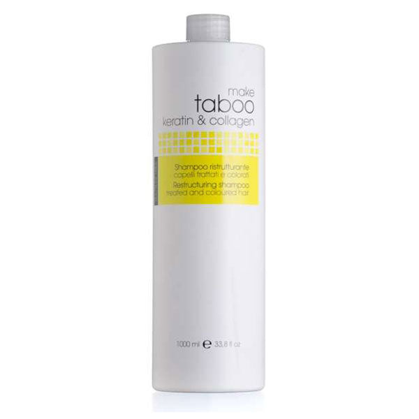 TABOO SHAMPOO RISTRUTTURANTE KERATIN & COLLAGENE 1000 ML - Tre Pi Profumerie