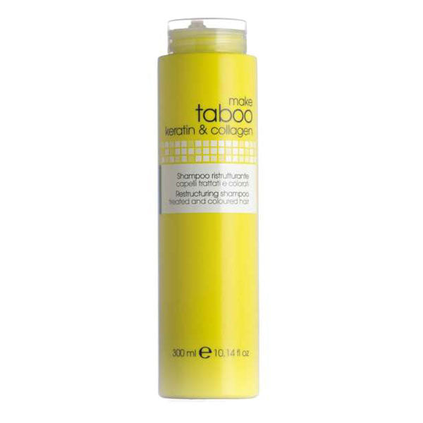 TABOO SHAMPOO RISTRUTTURANTE KERATIN & COLLAGENE 300 ML - Tre Pi Profumerie