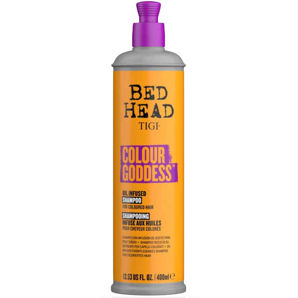 TIGI BED HEAD COLOUR GODDESS OIL SHAMPOO CAPELLI COLORATI 400 ML - Tre Pi Profumerie