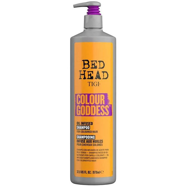 TIGI BED HEAD COLOUR GODDESS OIL SHAMPOO CAPELLI COLORATI 970 ML - Tre Pi Profumerie