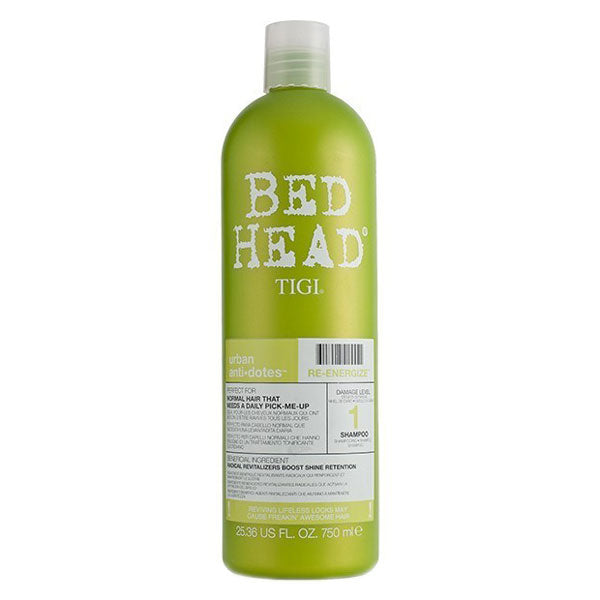 TIGI BED HEAD URBAN ANTIDOTES RE-ENERGIZE SHAMPOO 1 750 ML - Tre Pi Profumerie