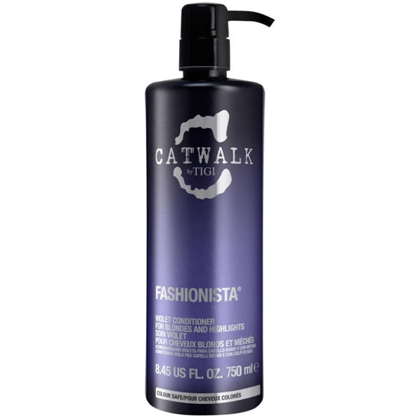 TIGI CATWALK FASHIONISTA CONDITIONER VIOLA CAPELLI BIONDI 750 ML - Tre Pi Profumerie