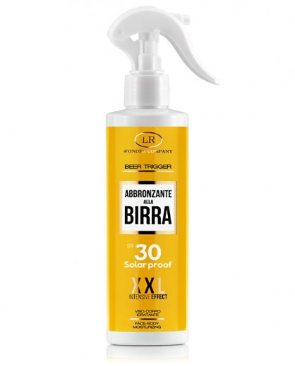 WONDER BEER TRIGGER ABBRONZANTE ALLA BIRRA SPF30 XXL 150 ML - Tre Pi Profumerie