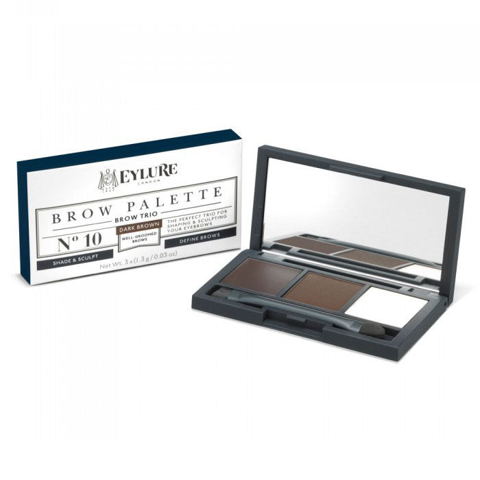 EYLURE BROW TRIO PALETTE DARK BROWN N 10 - Tre Pi Profumerie