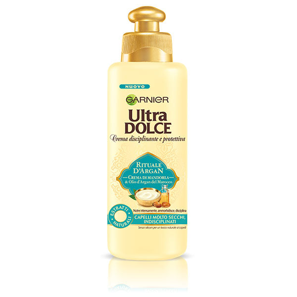 GARNIER ULTRA DOLCE CREMA DISCIPLINANTE RITUALE D'ARGAN 200 ML - Tre Pi Profumerie
