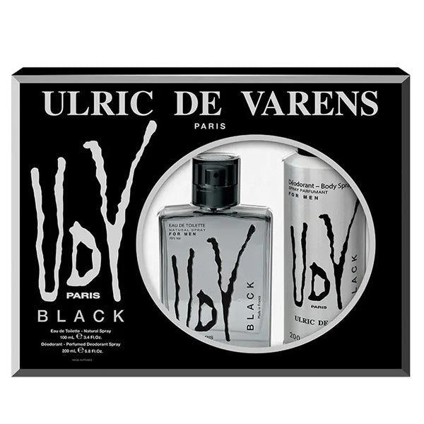 ULRIC DE VARENS COFANETTO REGALO UDV BLACK U EDT100+DEO20 - Tre Pi Profumerie