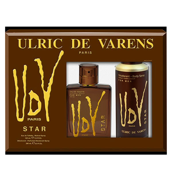 ULRIC DE VARENS COFANETTO UDV STAR EDT 100 ML + DEODORANTE - Tre Pi Profumerie