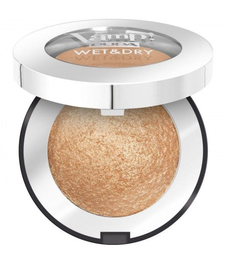 PUPA OMBRETTO VAMP WET E DRY PRECOIUS GOLD 101 - Tre Pi Profumerie