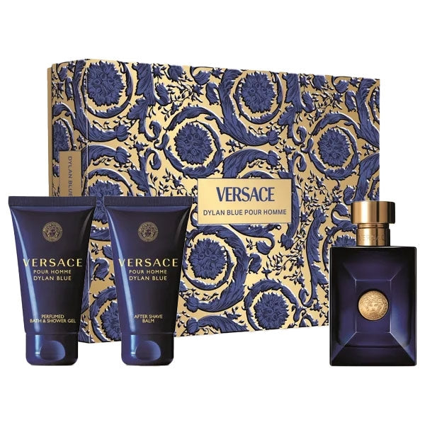 VERSACE COFANETTO REGALO DYLAN BLUE EDT50+SG50+AS5 - Tre Pi Profumerie