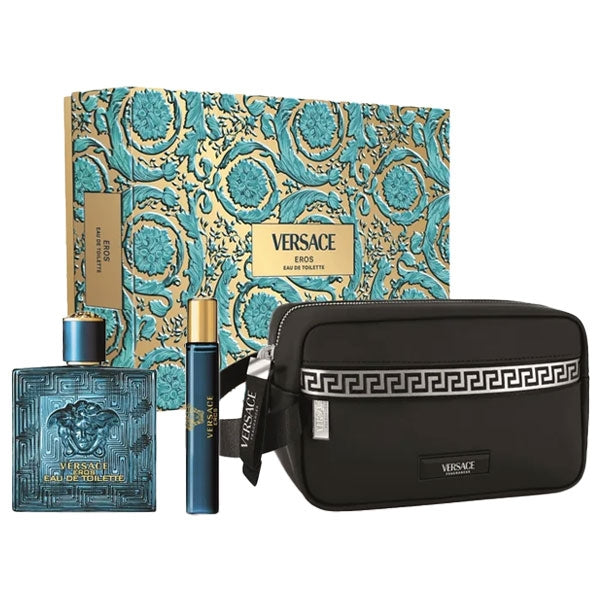 VERSACE COFANETTO REGALO EROS UOMO EDT100+10+TROUSS - Tre Pi Profumerie