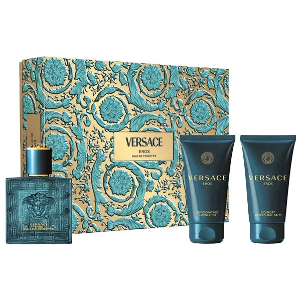 VERSACE COFANETTO REGALO EROS UOMO EDT50+SG50+AS50 - Tre Pi Profumerie
