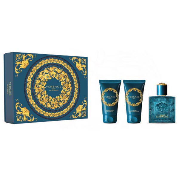 VERSACE EROS POUR HOMMECOFANETTO EDT 50 ML + ASB 50 ML - Tre Pi Profumerie