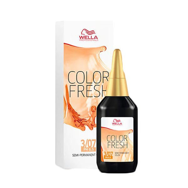 WELLA COLOR FRESH CASTANO SCURO NATURALE SABBIA 3/07 - Tre Pi Profumerie