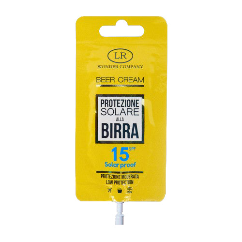 WONDER BEER CREAM PROTEZIONE SOLARE ALLA BIRRA SPF 15 15 ML - Tre Pi Profumerie