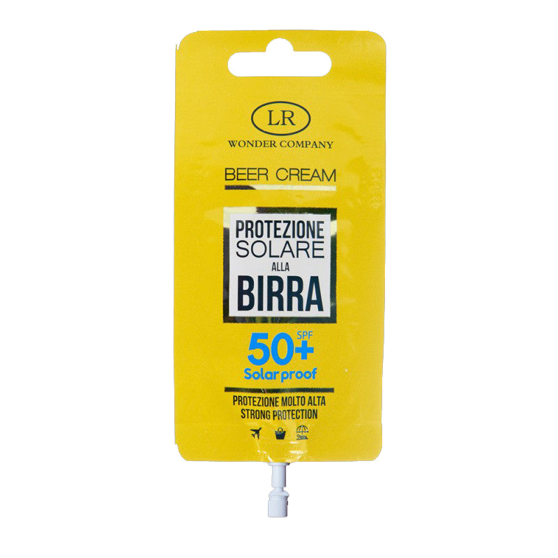 WONDER BEER CREAM PROTEZIONE SOLARE ALLA BIRRA SPF 50+ 15 ML - Tre Pi Profumerie