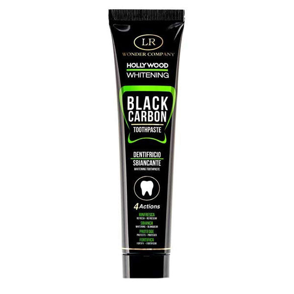WONDER COMPANY HOLLYWOOD BLACK CARBON DENTIFRICIO SBIANCAN 75 ML - Tre Pi Profumerie