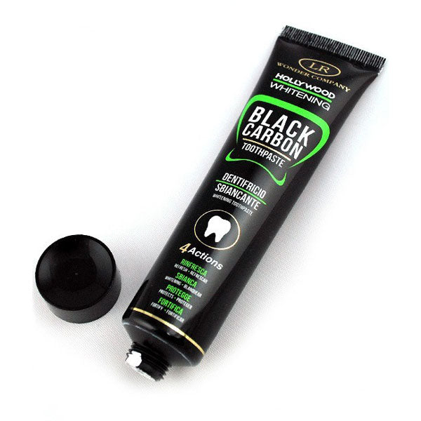 WONDER COMPANY HOLLYWOOD BLACK CARBON DENTIFRICIO SBIANCAN 75 ML - Tre Pi Profumerie