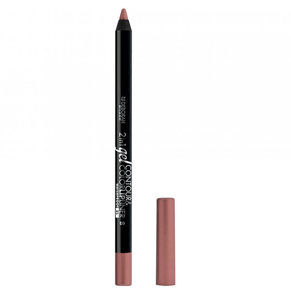 DEBORAH 2IN1 GEL CONTOUR & COLOR LIP LINER WATERPROOF 02 - Tre Pi Profumerie