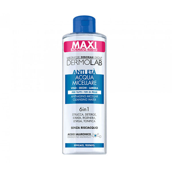 DERMOLAB ANTI ETA ACQUAMICELLARE 6 IN 1 400 ML - Tre Pi Profumerie