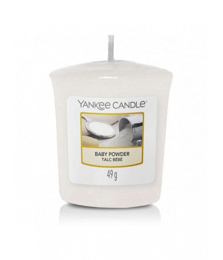 YANKEE CANDLE CANDELA PROFUMATA VOTIVE BABY POWDER
