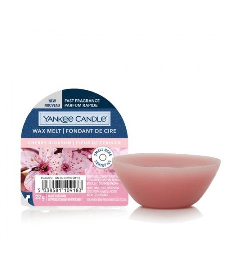 YANKEE CANDLE CANDELA PROFUMATA WAX MELT SINGLE CHERRY BLOSSOM - Tre Pi Profumerie