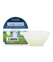 YANKEE CANDLE CANDELA PROFUMATA WAX MELT SINGLE CLEAN COTTON - Tre Pi Profumerie