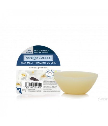 YANKEE CANDLE CANDELA PROFUMATA WAX MELT SINGLE VANILLA - Tre Pi Profumerie